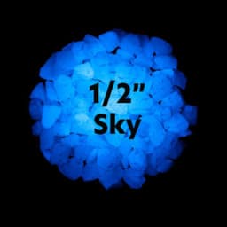 1/2" inch Sky Glowing stones (Glass)